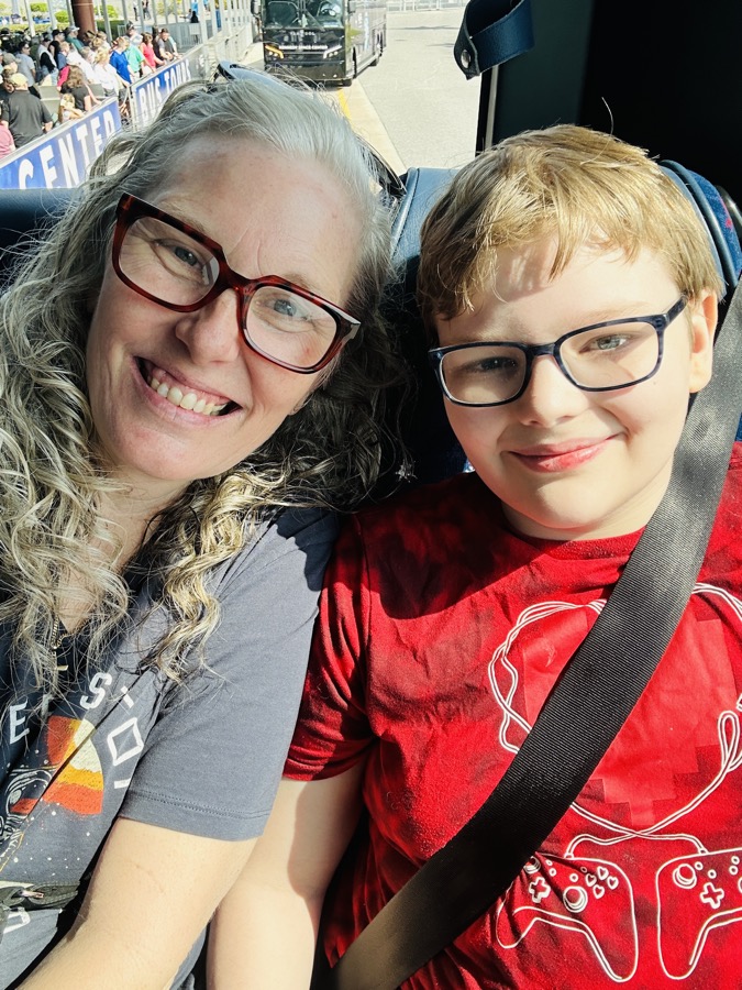 Tracy with son Ben