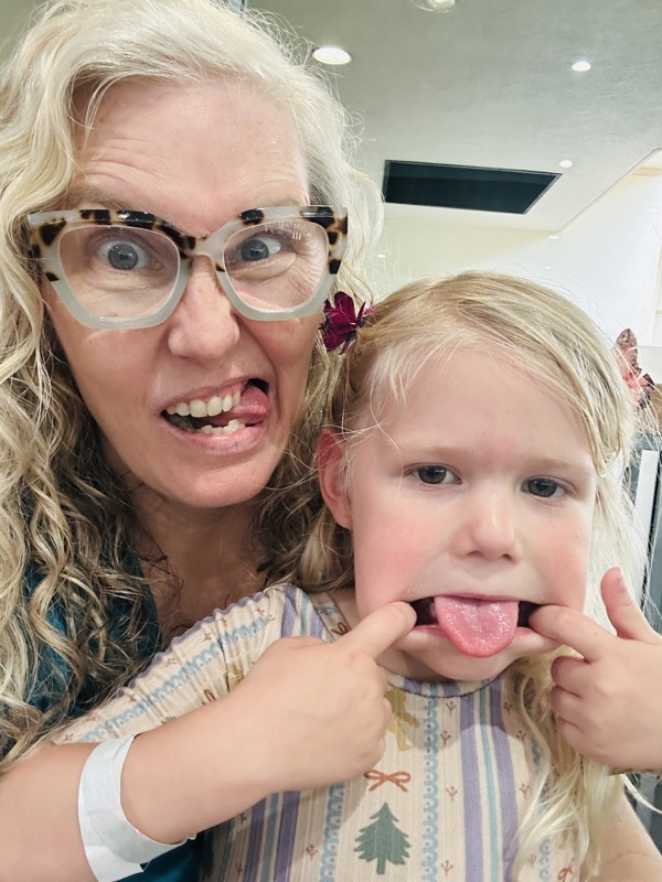 Tracy with granddaughter Charlotte